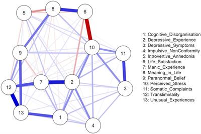 Paranormal belief, cognitive-perceptual factors, and well-being: A network analysis